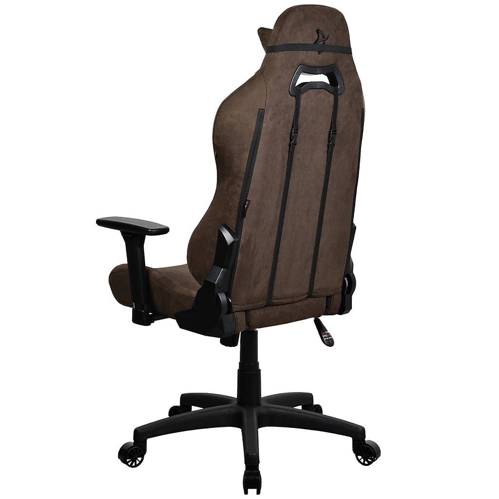 Back view of brown Arozzi Torretta racing gaming chair