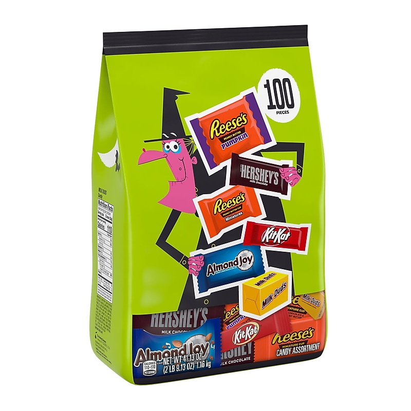 Hershey Assorted Flavored Candy Bulk Bag, 41.13 oz., 100 Pieces (HEC45884) image 1