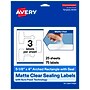 Avery Laser/Inkjet Sealing Labels, 5-1/8" x 4", Clear, 75 Labels/Pack (19479370693)~#|#~5CACEF0C-33A1-49C2-8A028CD3628D5D33_sc7