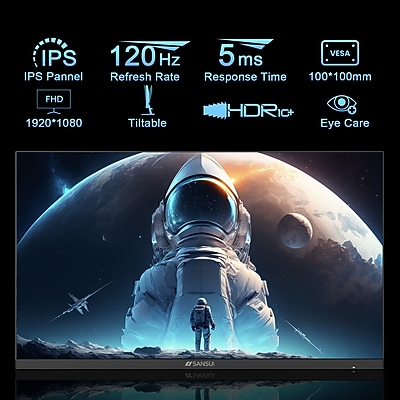 Sansui 27" FHD 120Hz IPS Adaptive Sync Monitor - Thumbnail 3
