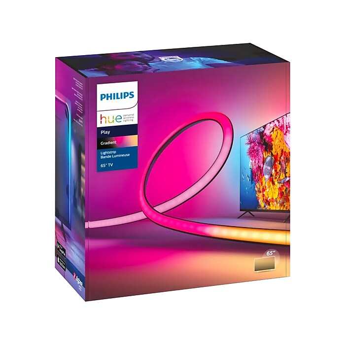 Philips Hue Smart Gradient Lightstrip, Black (560417) | Staples