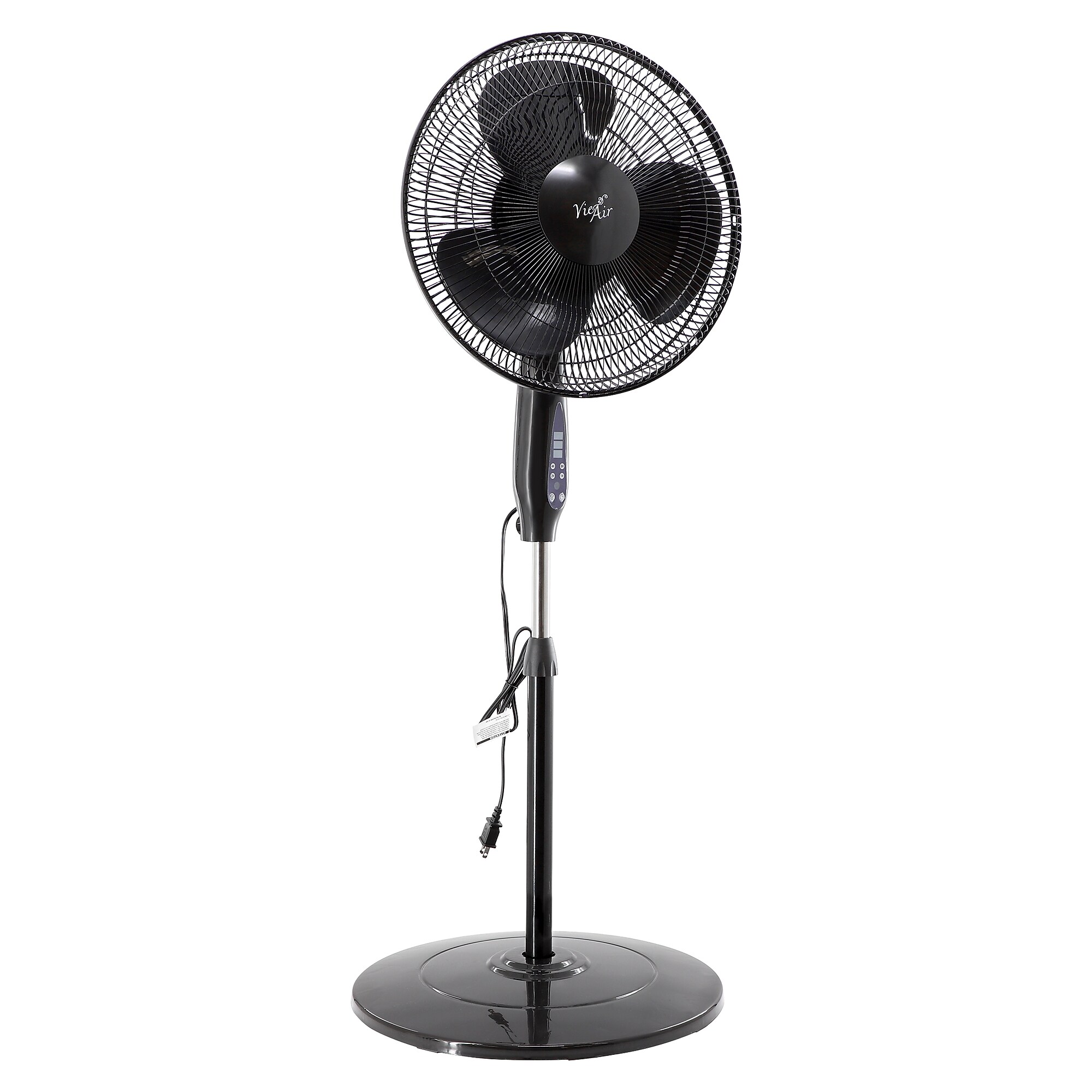 Vie Air 16″ Oscillating Pedestal Fan, 3-Speed, Black (938122389M) Sansujyuku sansujyuku.com