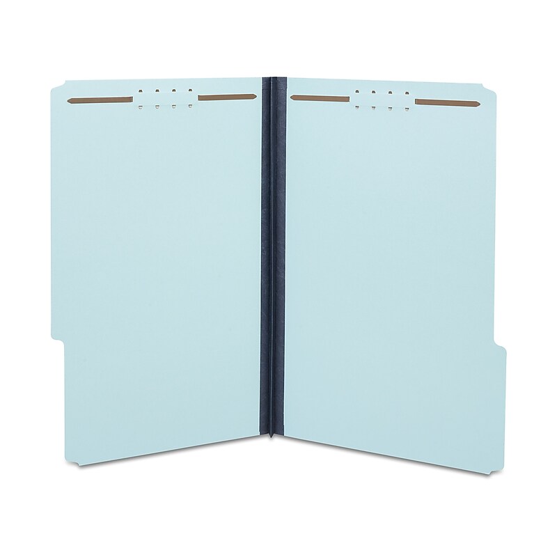 Staples® 60% Recycled Pressboard Classification Folder, 1" Expansion, Legal Size, Blue, 25/Box (ST509620/509620) image 1