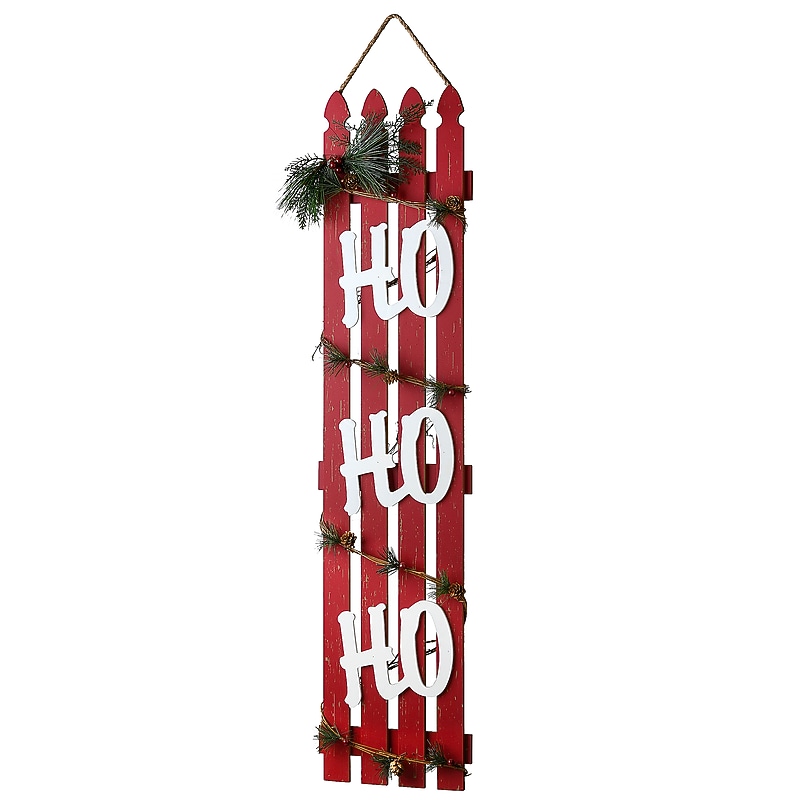 National Tree Company 47" "Ho Ho Ho" Wall Sign (MZC-K19B035-1) image 1