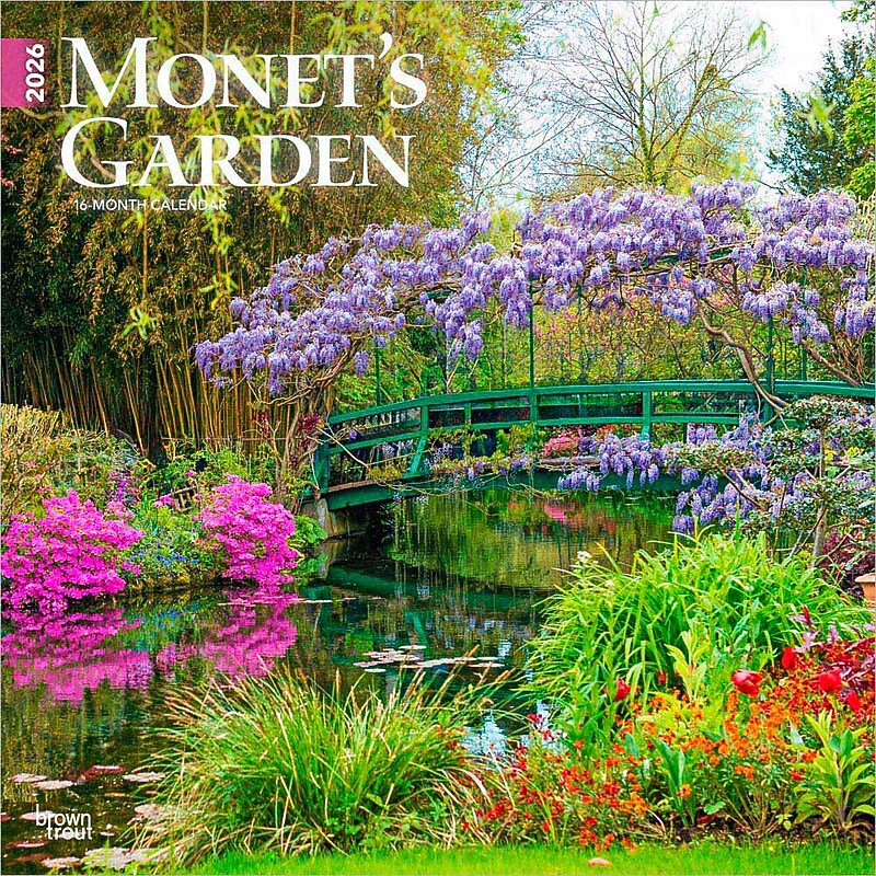 2026 BrownTrout Monet's Garden 12" x 12" Monthly Wall Calendar (9798330704675) image 1