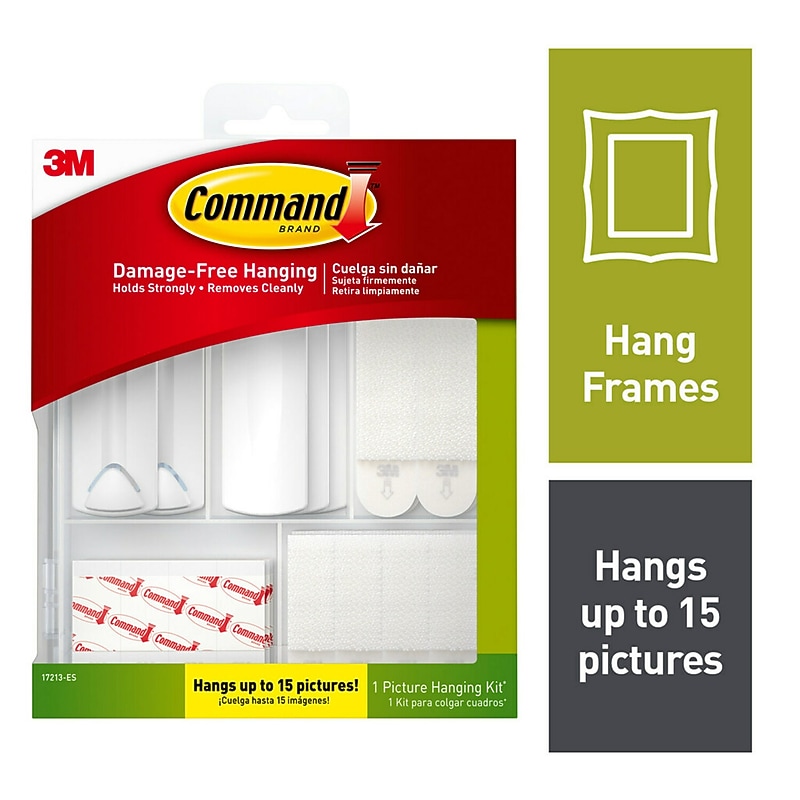 Command Hanging Assortment Kit, White/Clear, 50/Pack (17213-ES) image 1