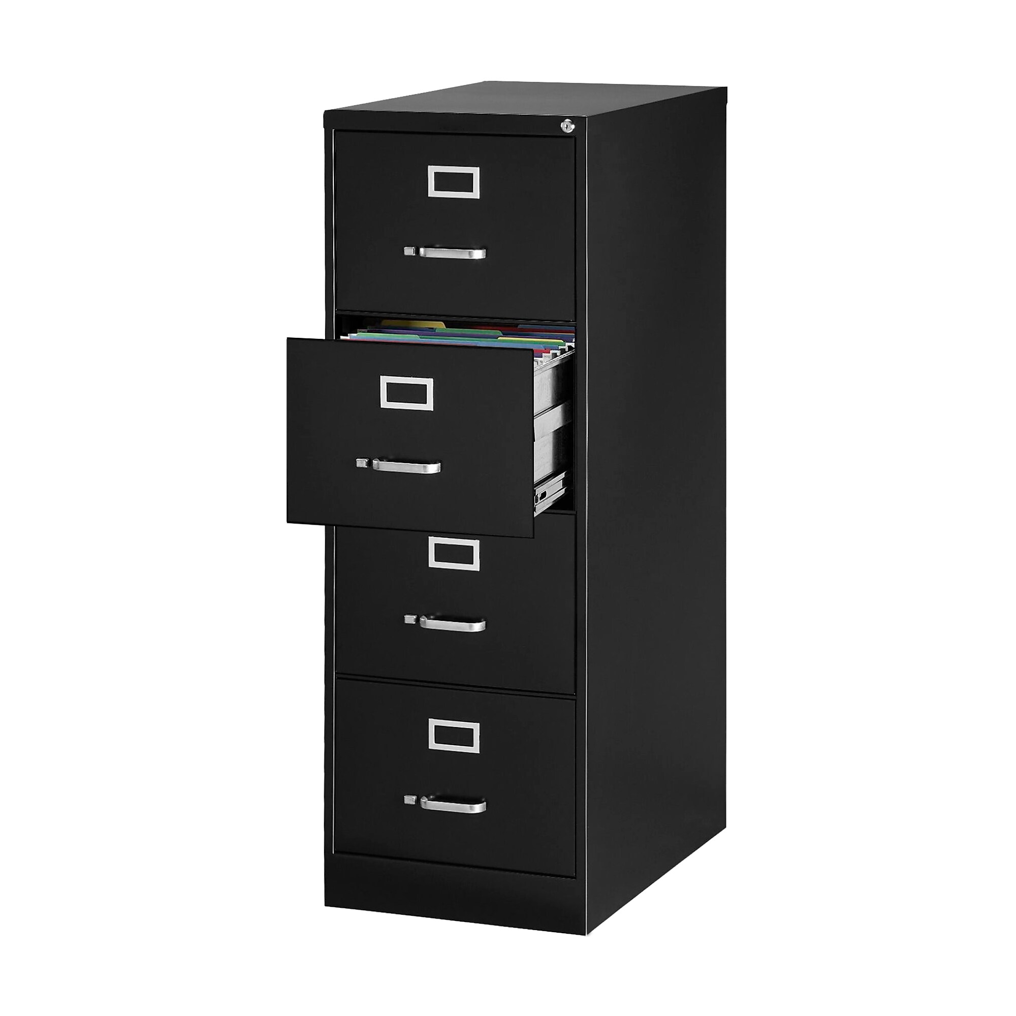 Staples Heavy Duty 4 File Drawer Vertical File Cabinet, Black, Legal, 26.5″D (13450D) Sansujyuku sansujyuku.com