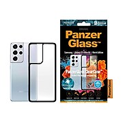 PanzerGlass ClearCase Black/Transparent Cover for Samsung Galaxy S21 Ultra (BULK0263)