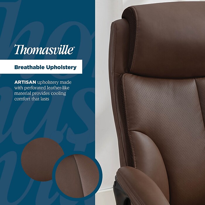 Thomasville Danvers Ergonomic Polyurethane Big & Tall Chair, 400