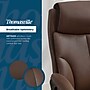 Thomasville Danvers Ergonomic Polyurethane Big & Tall Chair, 400 lb. Capacity, Dark Walnut Brown (52403-DBRN)~#|#~5CC1AA9D-A634-45D2-A44534566D42156C_sc7
