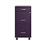Space Solutions SOHO Organizer 3-Drawer Mobile Vertical File Cabinet, Letter Size, Lockable, Midnight Purple (25285)~#|#~5CC80DF4-ADB8-431E-8DD7CCFBE984D678_sc7