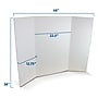 Flipside Tri-Fold Presentation Board, 36" x 48", Corrugated, White, 24/Pack (30046-24)~#|#~5CCD7694-C20B-42A8-8359A2564554AE41_sc7