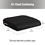 Mind Reader Memory Foam Office Chair Cushion, Black (MEMGEL-BLK)~#|#~5CD23C1A-06B2-4AAF-B442C3E63473DD1E_sc7