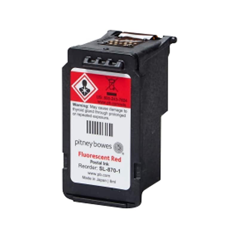 Pitney Bowes SL-870-1 Red Standard Yield Ink Cartridge image 1