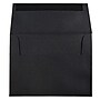 JAM Paper A2 Booklet Envelope 4 3/8" x 5 3/4", Black Linen, 100/Pack (64345d)~#|#~5CD942DC-7DF8-47F3-B317B9527A15660F_sc7
