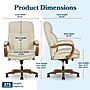 La-Z-Boy Colston Ergonomic Vegan Leather Swivel Executive Chair, Cream (60120-CRM)~#|#~5CDAAF93-11E7-41D6-979160D9869F5E2D_sc7