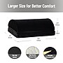 Mind Reader Adjustable Height Air-Cloud Memory Foam Footrest, Black (FTPLUSH-BLK)~#|#~5CDBBFF5-43D3-4382-AC86BBF6F64FFAD7_sc7
