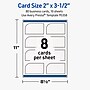Avery Rectangle Single Rounded Corner Business Cards, Matte White, 80/Pack (19479399814)~#|#~5CDC67B1-6778-49D3-AF977CF46CDD86E0_sc7