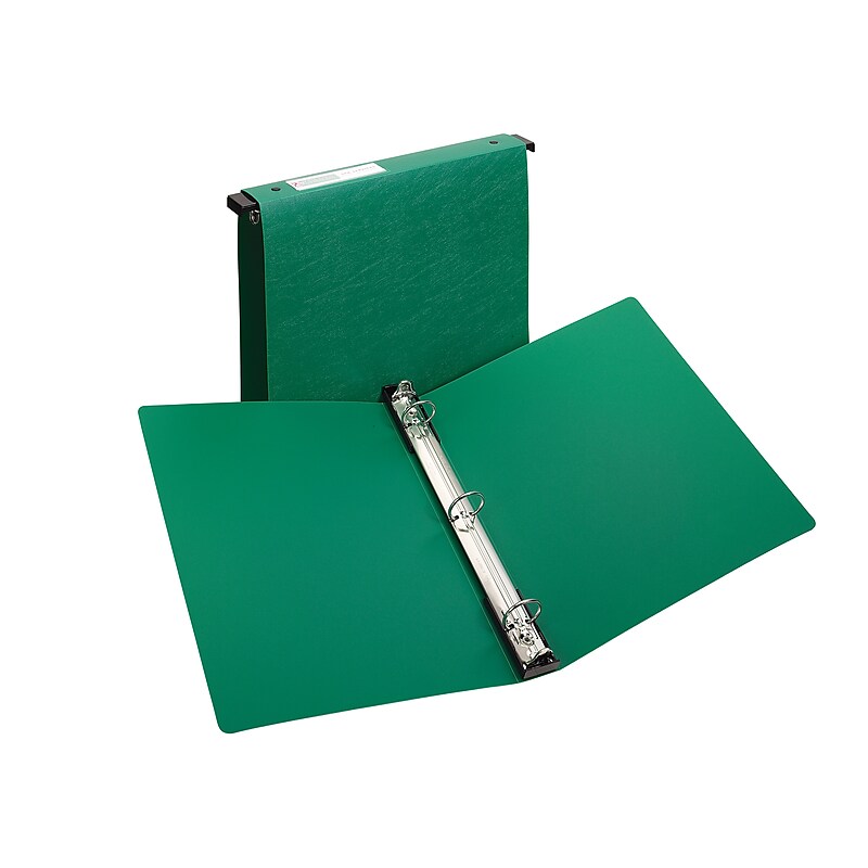 Avery 1" 3-Ring Hanging Binder, Green (14802) image 1