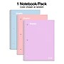 Staples 1-Subject Notebook, 8" x 10.5", Wide Ruled, 100 Sheets, Color chosen at random (ST63064C)~#|#~5CE08A0B-56B9-4D6C-B0E31FC1B01098F2_sc7