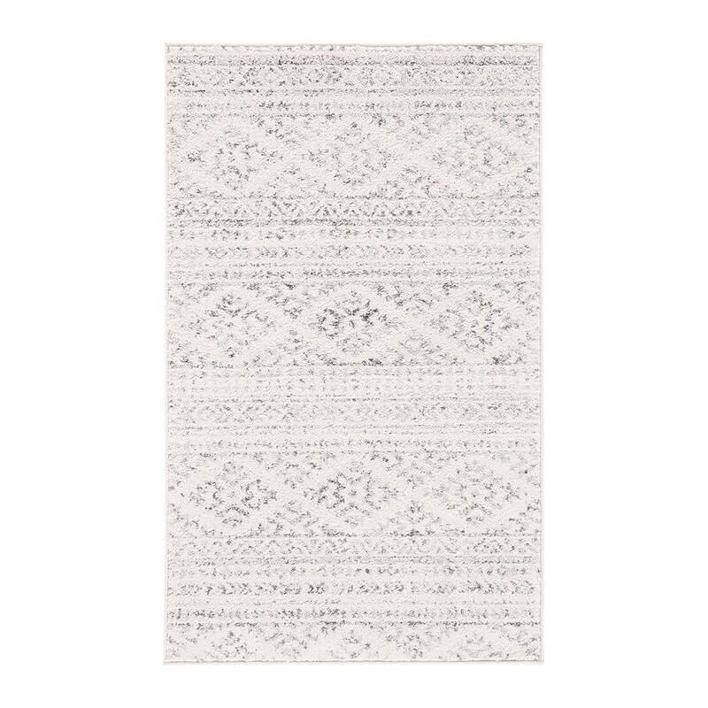 Safavieh Tulum Collection 3' x 5' Rectangle Indoor Area Rug, Machine Made, Ivory/Grey (TUL272A-3) image 1