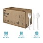 Perk™ Eco Compostable PLA Assorted Cutlery, Medium-Weight, White, 360/Pack (PK56205)~#|#~5CE24C3D-D8E7-4A7B-B2EC174FBEFE7799_sc7