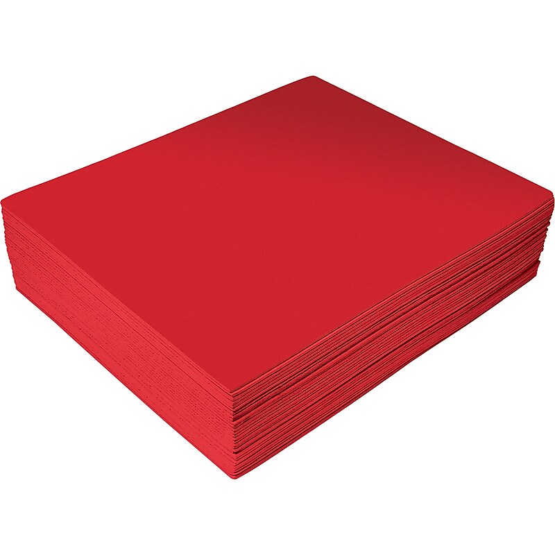 Better Office EVA Foam Sheet, Red, 30/Pack (01213) image 1