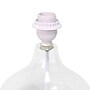 Creekwood Home Modern Glass 13.75" LED Table Lamp, Clear/White (CWT-1014-CW)~#|#~5CE63504-10B6-478B-A92A46A56F6A1919_sc7