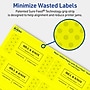 Avery Laser/Inkjet Rectangle Multipurpose Labels, 1.5" x 3.75", Neon Yellow, 100/Pack (94205)~#|#~5CE6ECB3-A401-461D-BCB6C2D02AAB006C_sc7