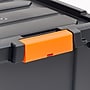 Iris 78 Quart Heavy Duty Store-It-All Plastic Latching Storage Tote,  Black (500216)~#|#~5CE7819E-4DB6-45FD-8FC48389A7CF4E3C_sc7