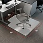 Staples Office Chair Mat, Clear Floor Mats with Lip, Flat-Pile Carpets, Extended Under-Desk Coverage, 53 x 45 Inch, Smooth Glide~#|#~5CEE8CD8-788D-4693-B2784F643AC55D99_sc7