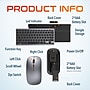 Delton N35 Portable/Travel/Small Wireless Keyboard and Mouse Combo, Silver (DKMKITMIN35-WB)~#|#~5CF3C01A-0BAA-407B-A71C657E0452583B_sc7