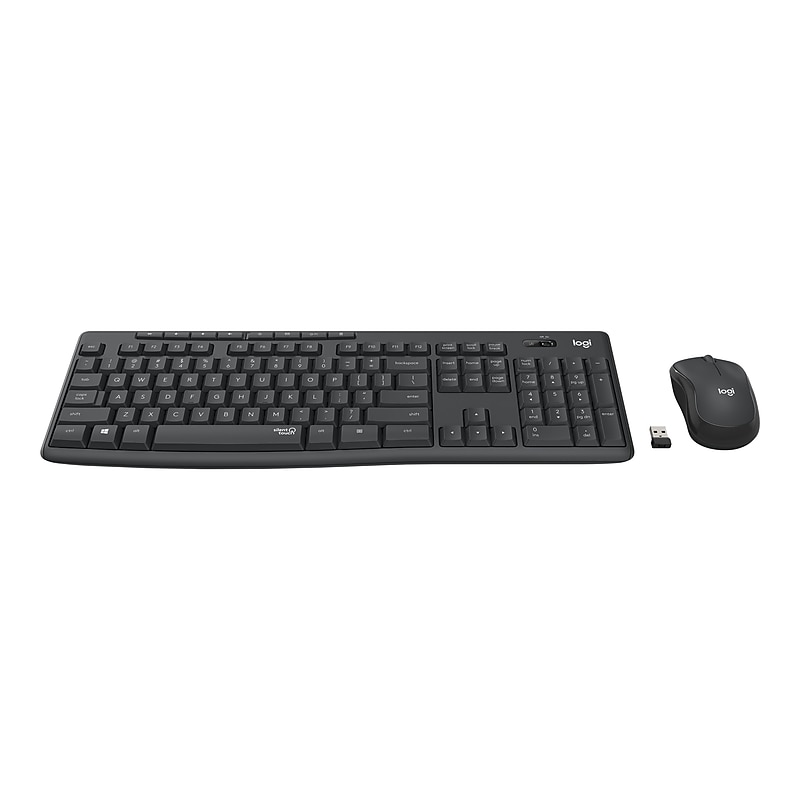 Logitech MK295 Silent Wireless Keyboard and Optical Mouse Combo, Graphite (920-009782) image 1