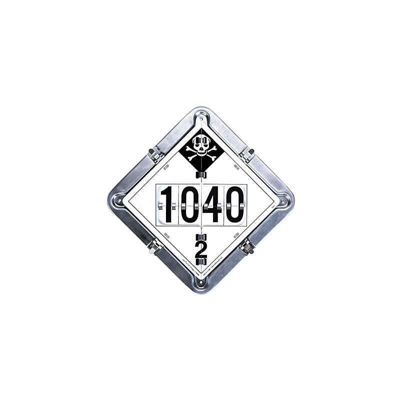 Labelmaster 8 Legend Placard With Mounting Holes (126-CTP) image 1