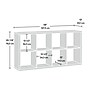 Sauder Select 58"H 8-Shelf Cube Organizer, Mystic Oak (431286)~#|#~5CFD41BF-1976-48CD-805E5B594D22275B_sc7