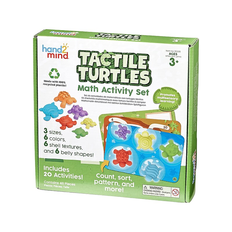 hand2mind Tactile Turtles Math Activity Set, Assorted Colors (95328) image 1