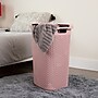 Mind Reader 15.85-Gallon Laundry Hamper with Lid, Plastic, Pink, 2/Set (60HAMP2PK-PNK)~#|#~5CFF5E46-737B-4ADE-BE7D86EB3CBA60F9_sc7