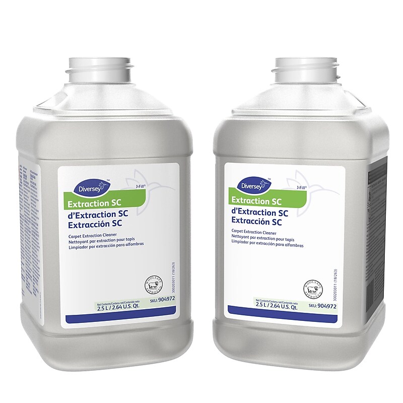 Diversey Extraction SC Multipurpose Cleaner for Diversey J-Fill, Fruity Fresh, 2.5 L / 2.64 U.S. Qt., 2/Carton (904972) image 1