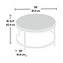 Sauder International Lux 36"Dia Round Coffee Table, Sindoori Mango (428214)~#|#~5D01CABC-FBA9-4627-80096DF01E915F46_sc7
