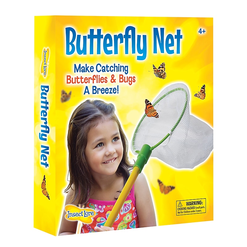 Insect Lore Butterfly Net, Yellow/Green (ILP5020) image 1
