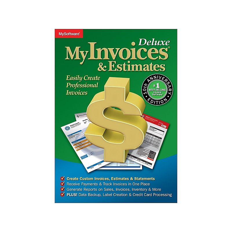 Avanquest MyInvoices & Estimates Deluxe 10 for Windows, 1 User, Download (10060.E) image 1