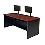 VersaDesk 72"W Enclosed Versa Classroom Desk, Cherry/Black (CD7230-BC)~#|#~5D0FEFFE-936D-41AB-9B33C0AFD879870B_sc7