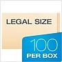 Pendaflex End Tab File Folder, Straight Cut, Legal Size, Manila, 100/Box (H210D)~#|#~5D16F95B-6991-4FD0-95FEF9FD4F44F3E9_sc7