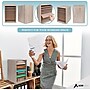 AdirOffice 11-Compartment Literature Organizer, Medium Oak (500-11-MEO)~#|#~5D178BDD-8527-41E1-B0B6FA925F48CC49_sc7