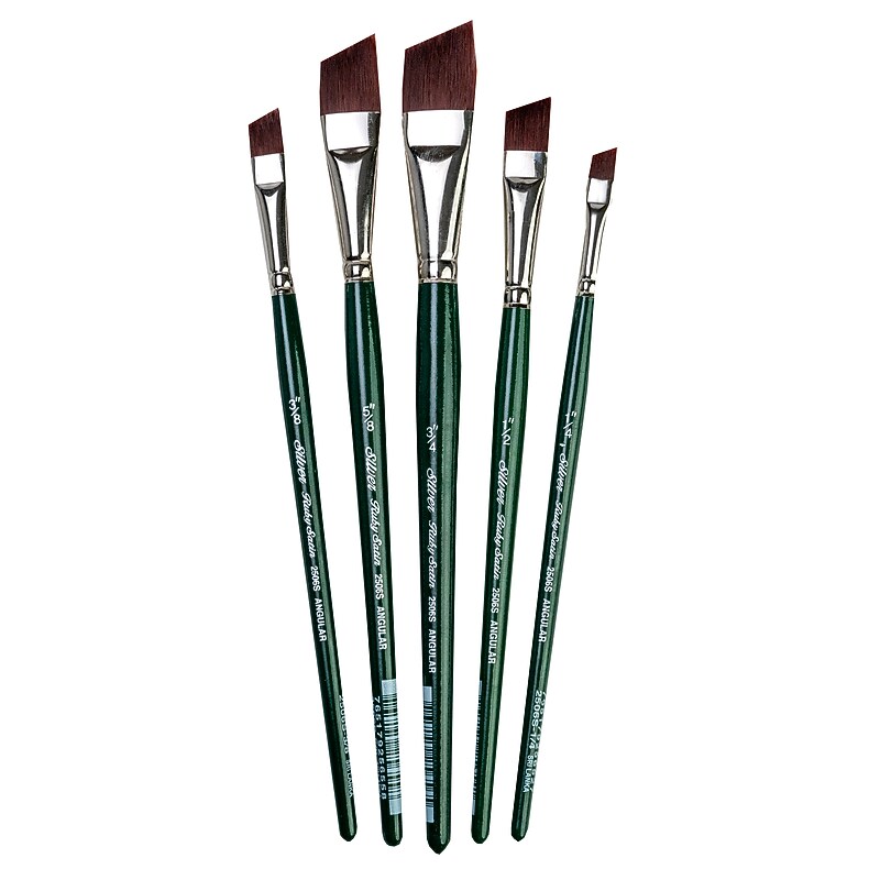 Silver Brush Ruby Satin Angle Brushes, 7/Pack (SLVRS2551) image 1