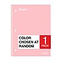 Staples 1-Subject Notebook, 8" x 10.5", Wide Ruled, 100 Sheets, Color chosen at random (ST63064C)~#|#~5D277F33-96BA-4C58-8B9A2CC4B93DF312_sc7