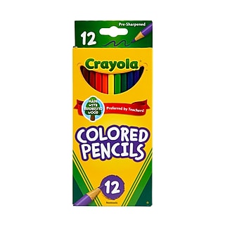 Crayola Colored Pencils, Assorted Colors, 12/Box (68-4012)~#|#~5D27A585-FF26-4D7E-AF465FFEB2F8345D_sc7