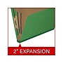 Medical Arts Press Pressboard Classification Folder, 2 Dividers, 2" Expansion, Letter Size, Moss Green, 10/Box~#|#~5D2F1946-1BB7-4D00-BEE86C733270264E_sc7