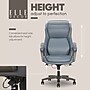 Elle Decor Rivendell AIR Lumbar Ergonomic Faux Leather Swivel Executive Chair, Blue (60124-BLU)~#|#~5D330E39-0217-47A4-88A85D12F36551D2_sc7