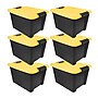 Iris 20 Quart Storage Bin with Latching Lid, Plastic, Black, 6/Pack (500417)~#|#~5D3776BB-3B79-4974-BDC2B2B3E1CF8FA4_sc7